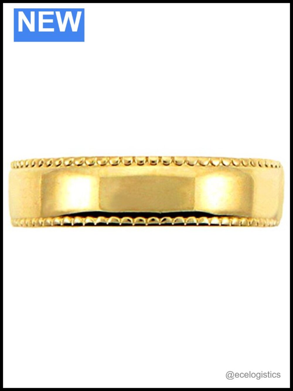 Solid 10K Gold Milgrain Edged Polished Toe Ring Band Fine Jewelry